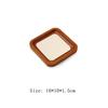 HeMu Wooden Microfiber Velvet Cloth Multi-purpose Rounded Corner Empty Tray Viewing Pallet Jewelry Display Storage Tray