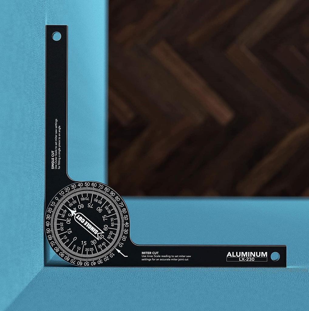360° Protractor Angle Ruler for Woodworking & Miter Saws