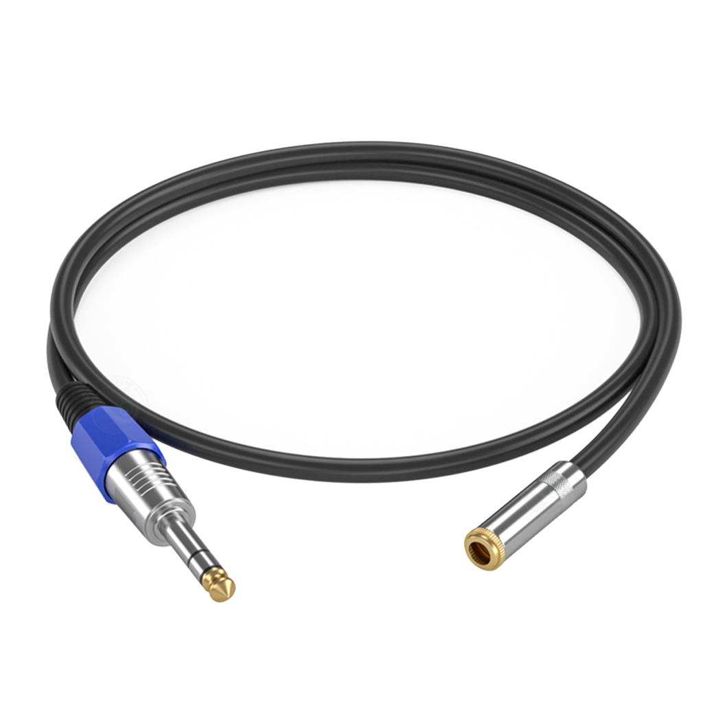 6.35mm To 3.5mm Headphone Adapter TRS 6.35mm Male To 3.5mm Female 1/8 To 1/4 Stereo Adapter for Amplifiers Guitar Piano