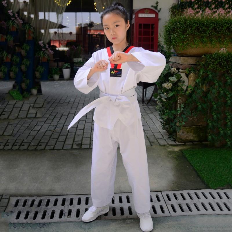 Breathable Cycling Jersey Taekwondo Training Uniform Short Long Sleeve Suit Adults Kids Competition Embroidery Custom