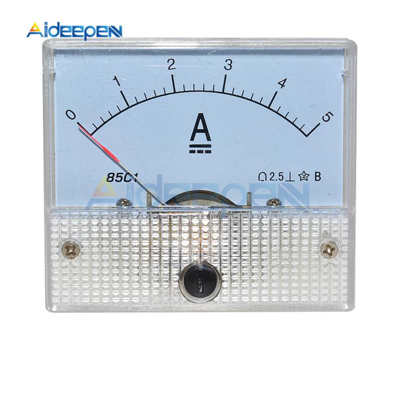 DC Analoges Panel Voltmeter Amperemeter Amp Volt Messgerät 85C1 30V 50V 5A 10A
