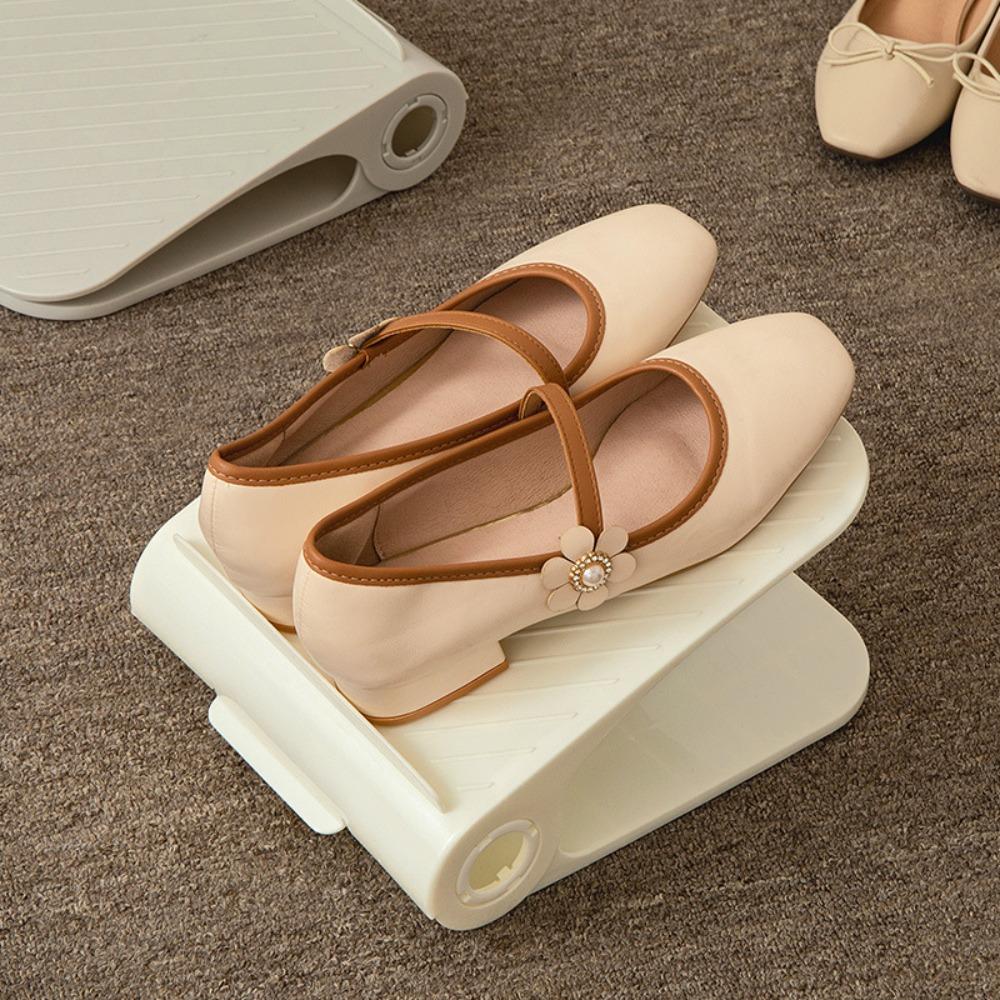 Space Save Self-Aroma Shoe Rack Double Layer Layered Shoe Organizer Sneaker белый 819₽