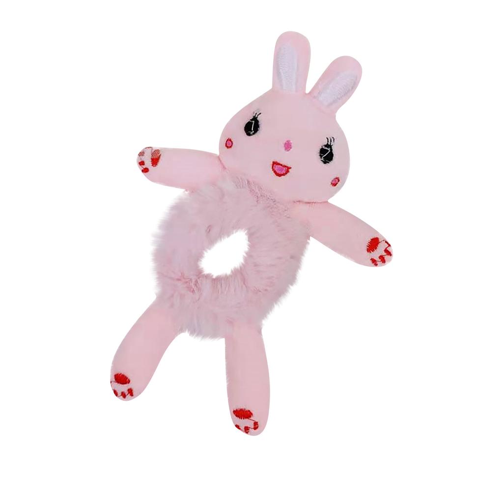 Clothing Women Fashion Plush Hair Tie Cute 3D Animal Tie Hair Head Rope Ponytail Holster