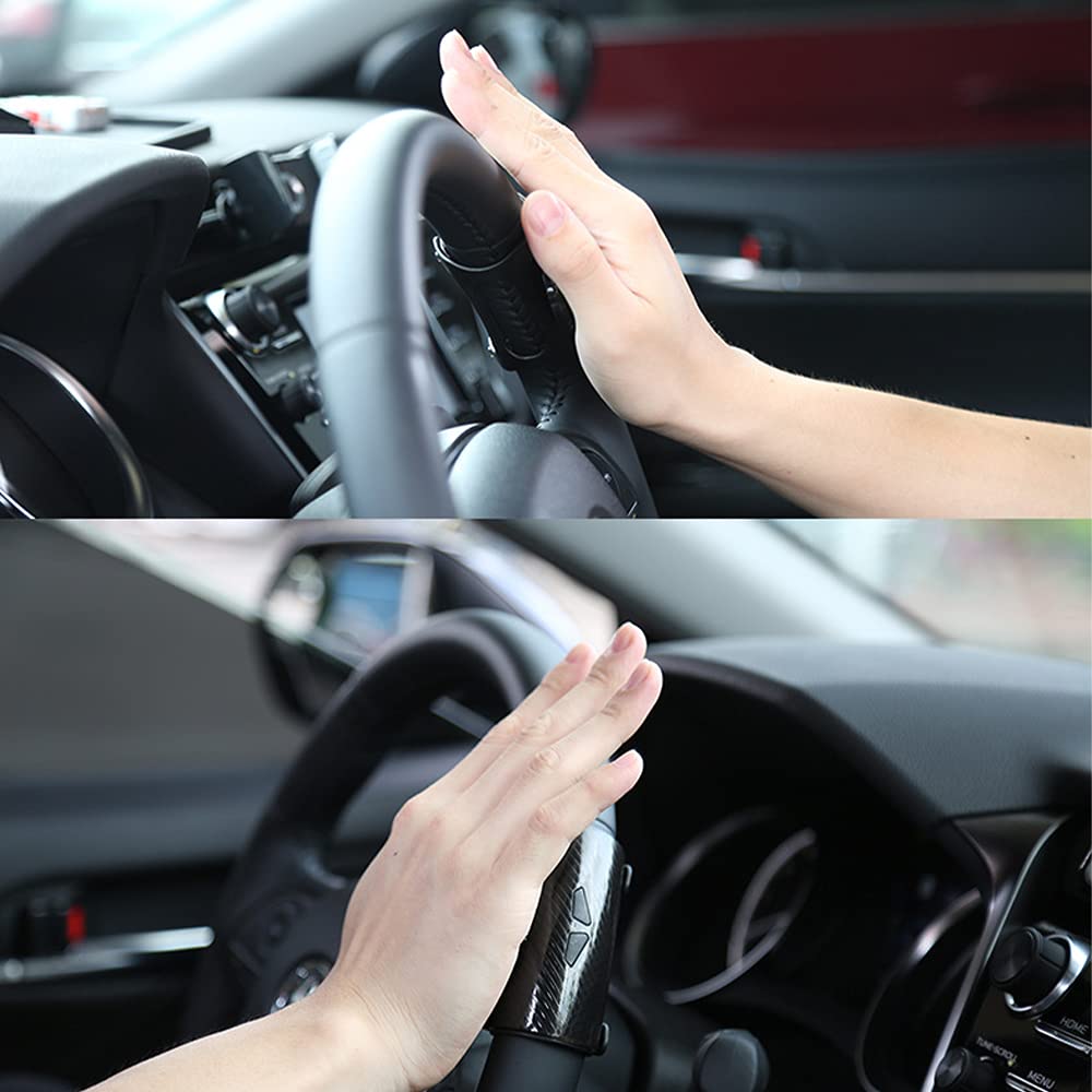 MAZERO Steering Wheel Black Steering Wheel Knob Spinner for Steering Car Easy Set Spinner, Cars, Aid, Black, Built-in Bearing, Accessory, 360-Degree