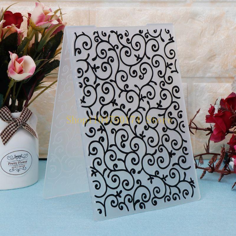 Flower Vine Plastic Embossing Folder Template for DIY Scrapbooking Photo Album Card Paper Making Craft Decoration top sale