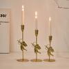 Romantic Elegant Tabletop Candle Holders Cupid Love Home and Hotel Decoration Candlelight Dinner Props Metal Candlestick Holder