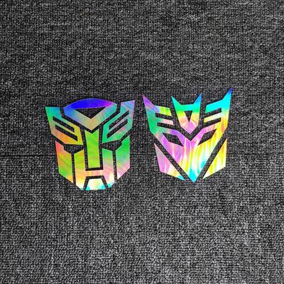 Araba Çıkartmaları Transformers Autobots Decepticon'lar Yakıt Deposu Kapağı Tampon Bagaj Motosiklet Dizüstü Telefon D40 İçin Yansıtıcı Dekorasyon