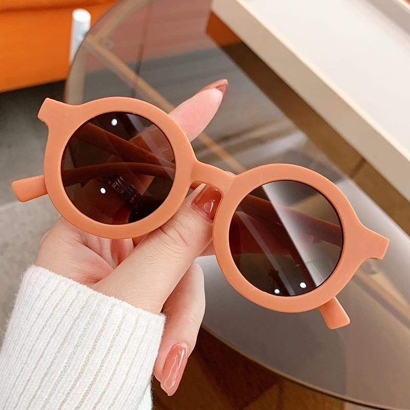 Modische Koreanische Kinder Sonnenbrille Baby Jungen Mädchen Strand Rund UV400 Brillen