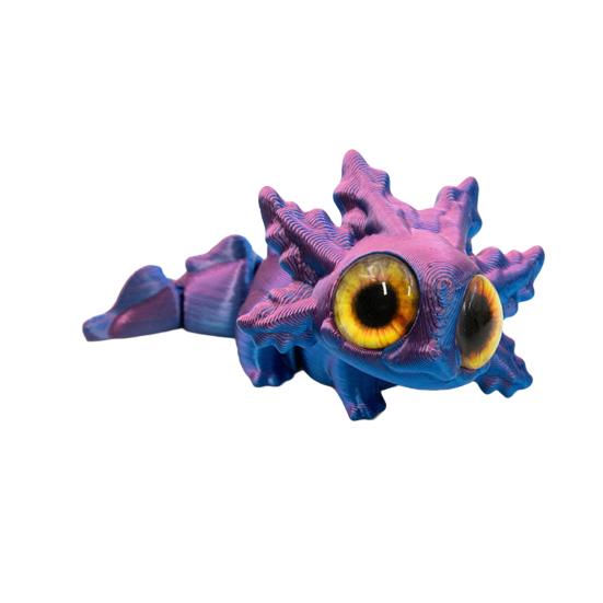 3D Printed Salamander Figurine Movable Joints Salamander Figure Articulated Animal Model Fidget Toy Home Office Desktop Decoration Ornament