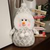 Kawaii 35CM Dress Up Snowman Plush Toy Lovely Christmas Snowman Plushie Doll Surprise Xmas Home Decoration Gift