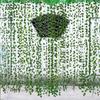 12 Peças Guirlanda de Folhas Artificiais de Hera Videiras Penduradas Plantas Falsas Vegetação Externa Decoração de Parede Festival Jardim Decoração de Festa em Casa