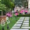 Solar Flamingo Garden Lights Neon Flamingo Tree Lights Landscape Courtyard Lamp Garden Decorative Lights Outdoor Stake Light