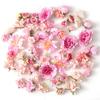 1bag Vintage Silk Rose Artificial Flowers for Home Room Wedding Decoration DIY Hair Accessory Corsage Craft Kit Fake Flowers