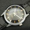 SWISS VINTAGE MONTINE HAND-WINDING MENS REFURBISHED BLACK DIAL WATCH a441065-1