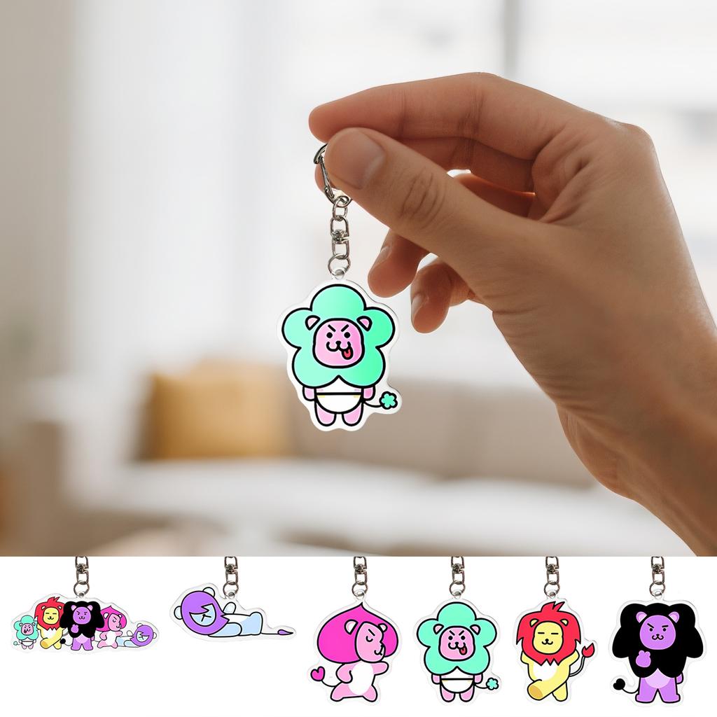 Well-known Anime Boy Group Keychain, Collectible Pendant, Collectible, Suitable For Star Purchase