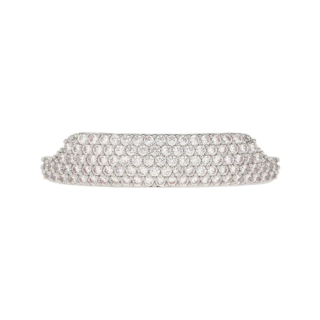 Exaggerated Trendy Hip Hop Fangs: Gold Zirconia Eight-Tooth Braces