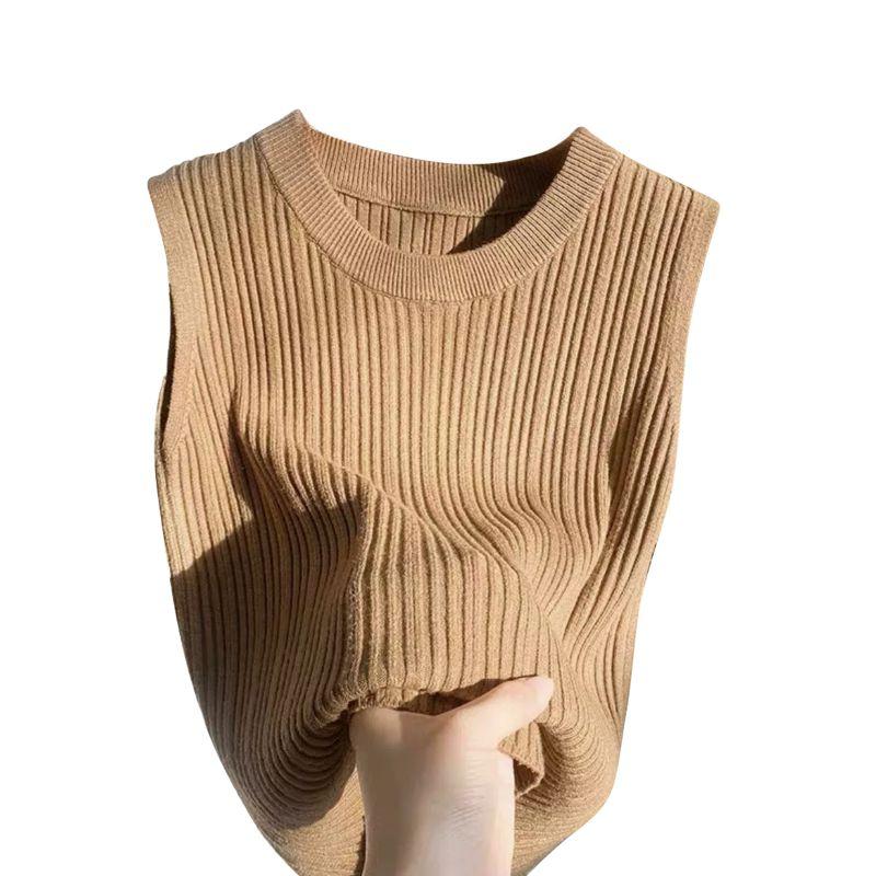 Women's O-Neck Vest Casual Sleeveless Tank Top