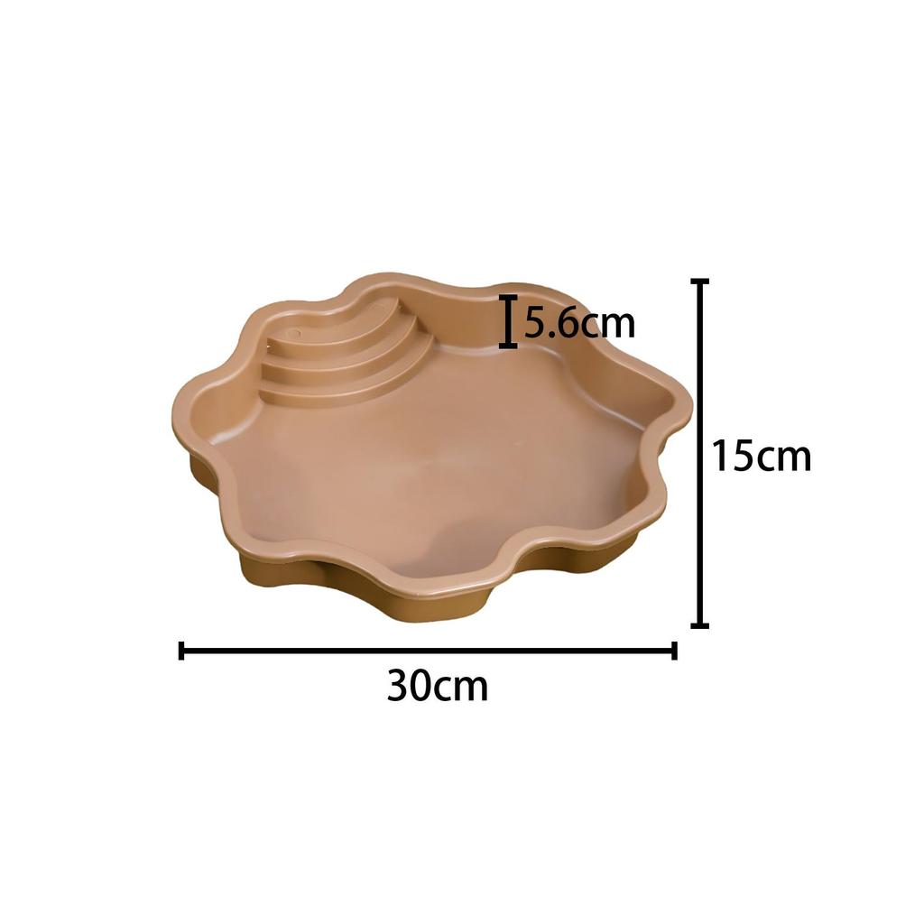 Turtle Water Bowl Aquarium Ornament Turtle Bath Terrarium Dish Plate Reptile Water Bowl for Turtle Tortoises Gecko Frogs Lizards