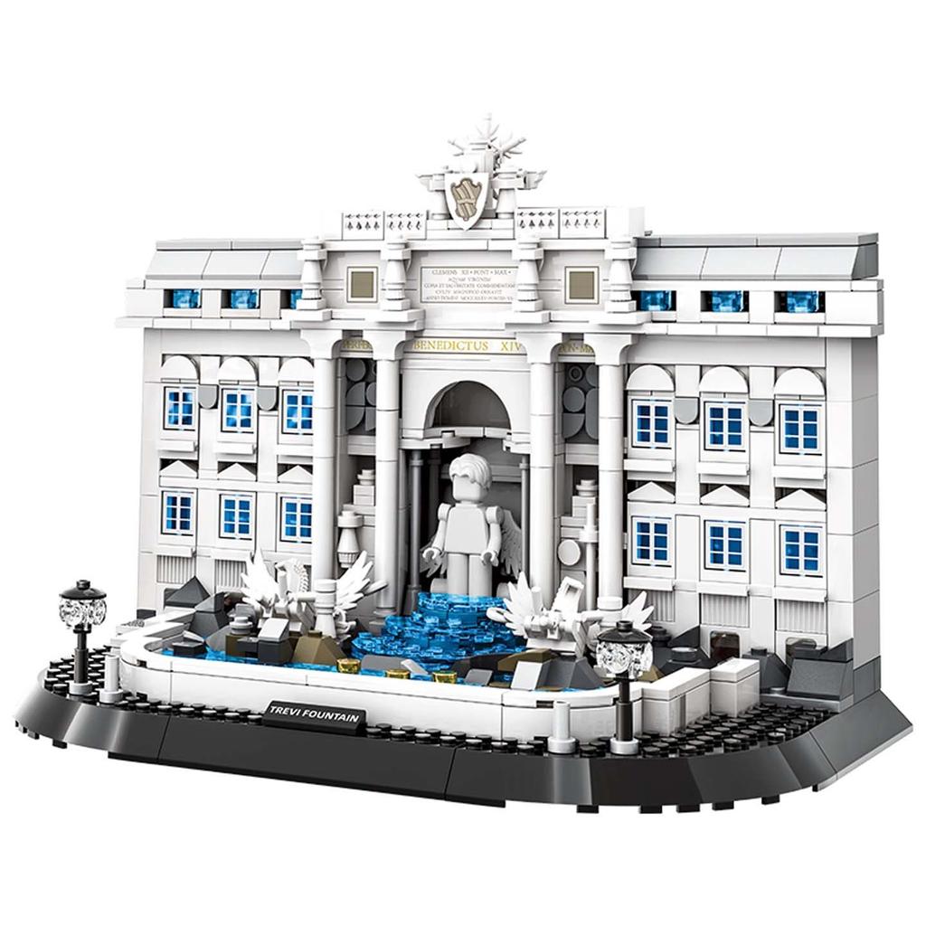 High-Quality 650Pcs High-Quality Roman High-Quality Trevi High-Quality Fountain Construction Set High-Quality Building Kit-World High-Quality