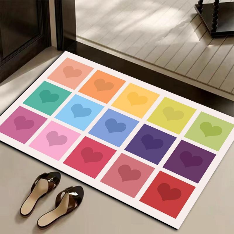 Bathroom floor mat, diatom mud, strong absorbent mat, quick-drying non-slip foot mat at the bathroom door