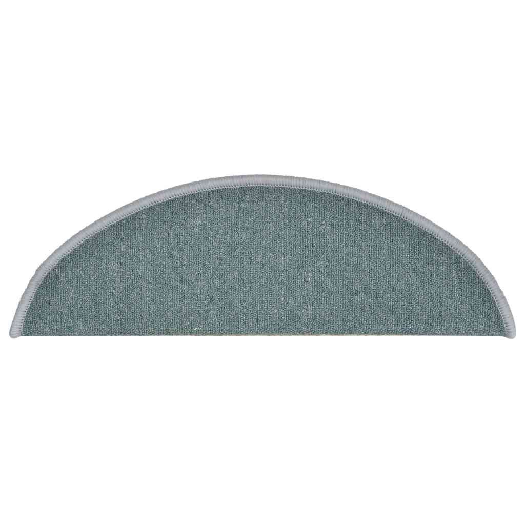 Step Mats 30 pcs 56 x 17 x 3 cm Sea Blue Semi Circular