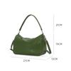 Vegetable Tanned Leather Premium Sense Commuter Shoulder Bag Simple Handbag Large Capacity Leather Light Luxury Retro Versatile Messenger Bag
