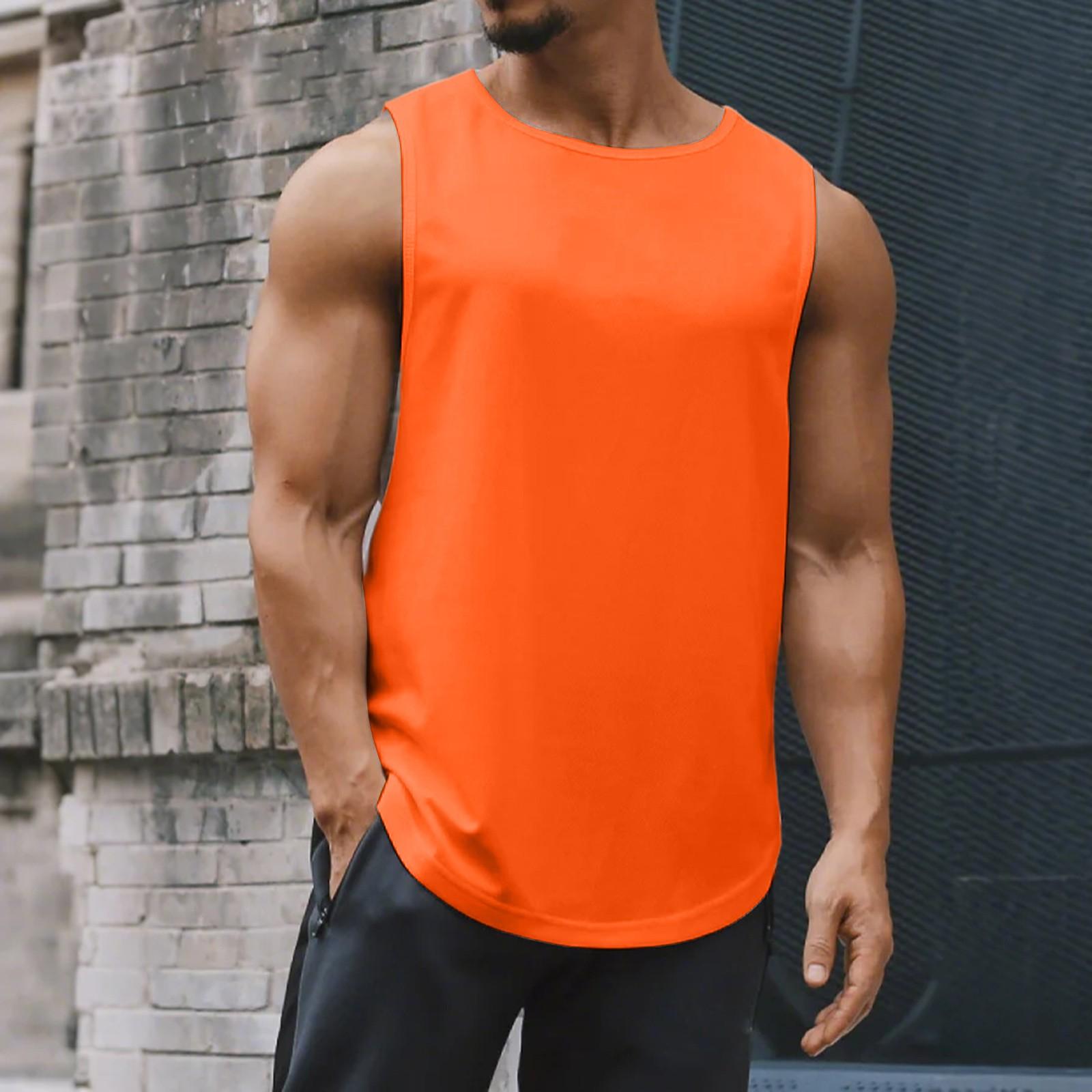 

Мужской сетчатый жилет для фитнеса и похудения, мужской I-образный, широкий, для плеч и спины по центру XL шафрановый