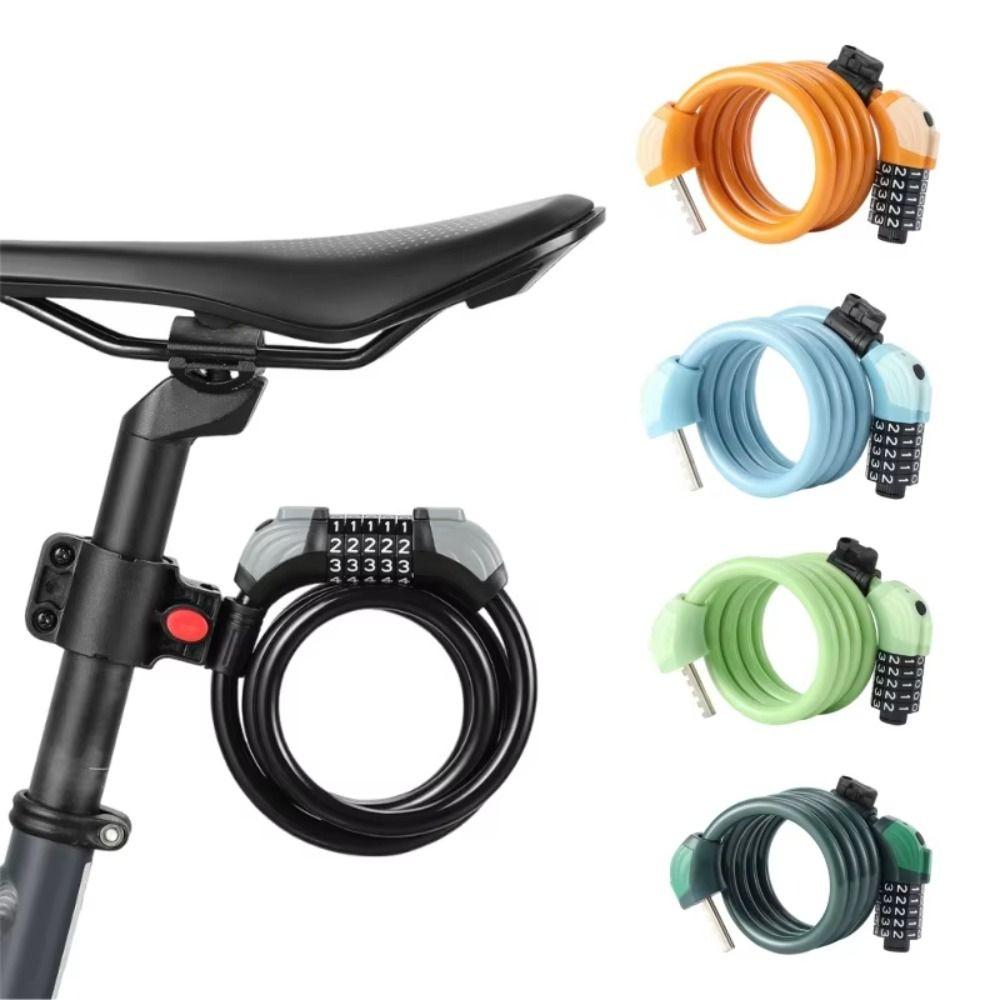 1200MM Fahrrad-Zahlenschlosskabel ABS mit Stahldraht Stahlkabel-Schloss Fahrradzubehör