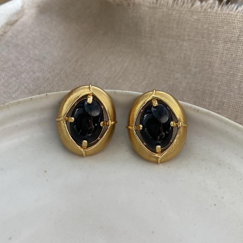 Medieval Western Return Stud Earrings, Court Style Retro Earrings, Versatile Earrings, Dumb Gold Earrings Tide