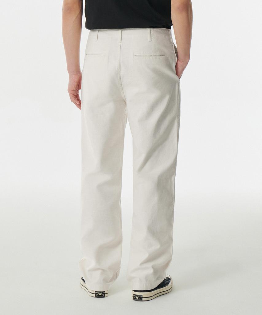 MUSINSA STANDARD Back Satin Officer Pants [Cream]