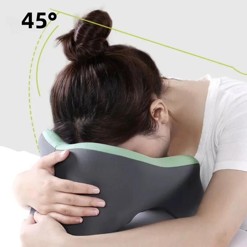 Tragbares U-förmiges Reisekissen Memory Foam Schlafkissen Büro Nickerchenkissen Auto Flugzeug Nackenkissen Ergonomische Kopfstütze