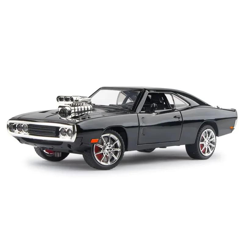 

1:24 Hellcat Charger 1970 Модель Игрушечной Машинки Музыка Свет Оттяжка Сплав Литье под Давлением Миниатюрные Модели Металлические Машинки Подарки для Детей