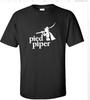 DJ Pied Piper Music Logo Men's Black White T-Shirt Cotton Shirt S - 5XL