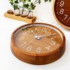 KATOMOKU Muku Clock 2 Walnut Wall Clock with Continuous Second Hand Radio km-46WARCS 306mm (SKP Clock)