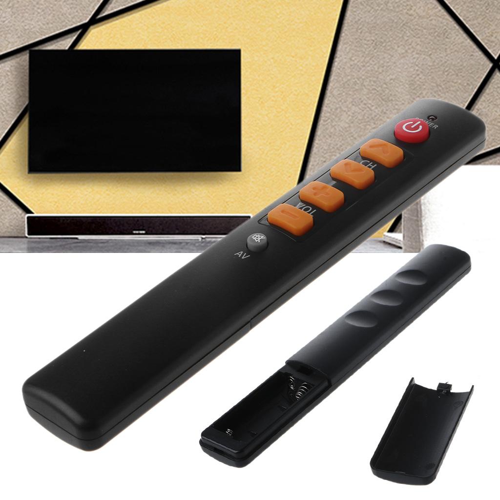 Black 6-key Pure Learning Remote Control for TV STB DVD DVB HIFI TV Amplifier Player Set-top Box Remote Controller