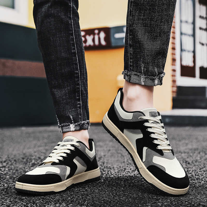 Mode Vår-höst Grova Herr Skate Skor Vulkaniserade Kinesisk Stil Lyxiga Sneakers Herr Sport Topp Försäljning Hög Kvalitet Sportig Paj