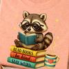 Book Lover Raccoon Reading Bookish Library Read Books Be Kind for Readers Kindness Message Shirt Cozy Library Aesthetic Gift for Bookworms
