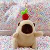 Little Red Book Capybara & Guinea Pig Plush Keychain Ornament