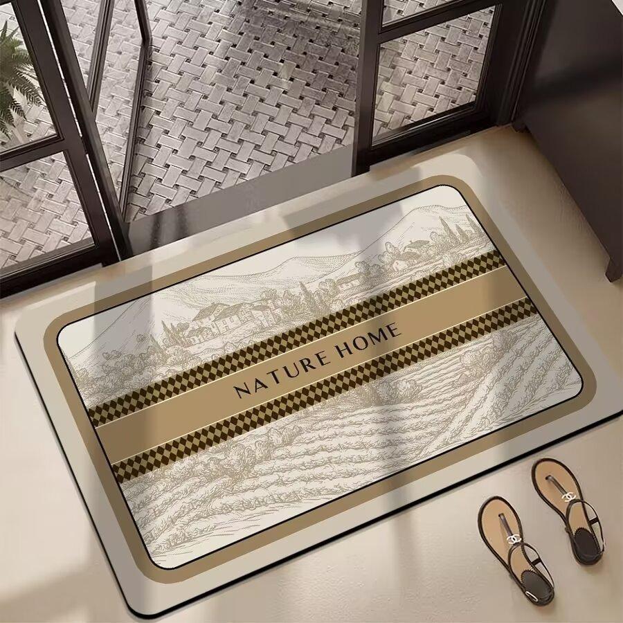 Rural style Bathroom Floor Mats  Bathroom Water Absorption  Quick Drying  Dirt Resistant  Anti Slip Foot Mats  Diatom Mud Foot Mats