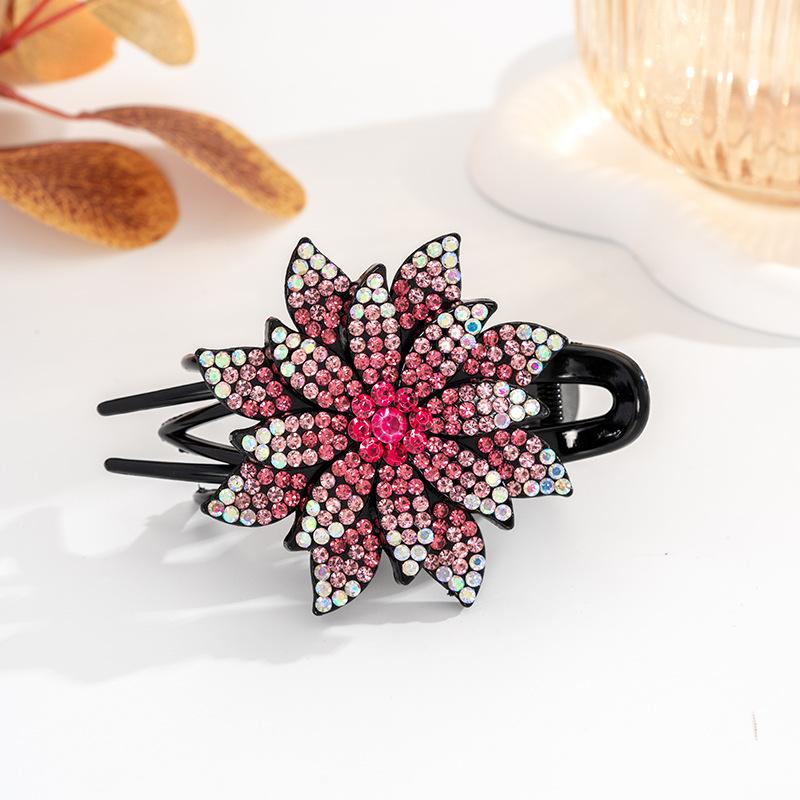 

Hair Clips, Children s Braided Hairstyle Hair Accessories, Hair Clamp At The Back of The Head, Elegant Appearance рожевий червоний колір