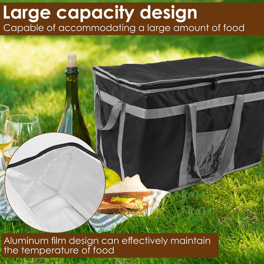 38L Extra Large Travel Lunch Bag Camping Cooler Box Picnic Bag Drink Ice Insulated Cooler Cool Bag Food Drink Storage for Family