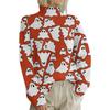 HJX-GL1 Turtleneck Pullover Long Sleeve Halloween Devil 3D Printed Sweater New Loose Autumn and Winter