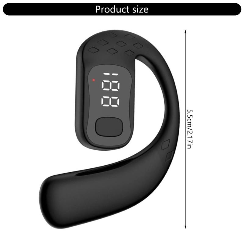 Digital Sports Headphone Bluetooth-compatible 5.4 Ear Hook Earbuds 180° Rotation with Low Latency and Noise Reduction