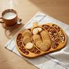 5 Grid Snack Serving Plate with Compartment Nut Platter Halloween Pumpkin Snack Tray  Tea Table