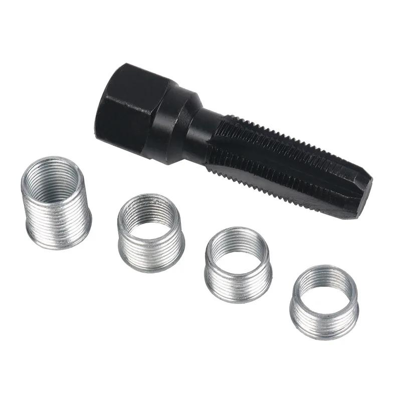 M14*1.25 Spark Plug Thread Repair Tool Car Spark Plug Rethreading Helicoil Thread Repair Kit Spark-Plug Hole Sleeve Parts 1 set