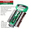 29pcs 72/24Tooth Drive Socket Set1/4"Ratchet Socket Wrench,Compact Sockets Set for Car Repair,Mechanic Tool for Repair Household
