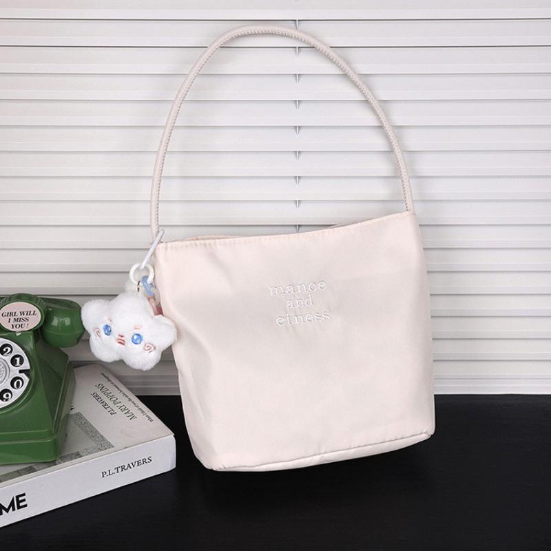 Korean Muçu Embroidered Women's Bucket Handbag - Available in Large & Small Sizes, Perfect for Weddings, Birthdays, or Banquets.