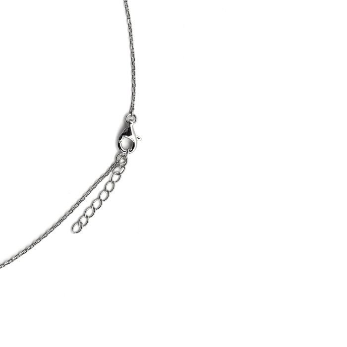 Collier Luxenter en argent 925 et zircon rose finition en rhodié - Siankho
