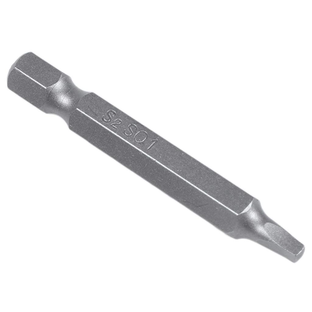 Ahvqevn 50mm Inch Hex Square Bit Square Head Screwdriver Bits 2 Alloy Steel Magnetic Screwdriver Bit Set Hand Tools 3-Piece 1/4