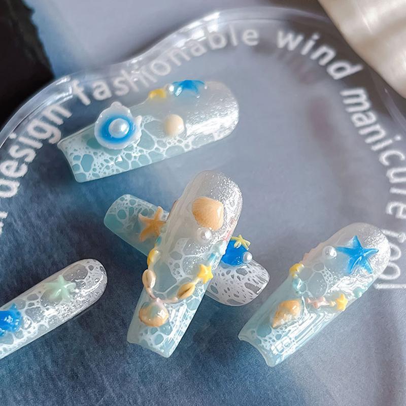 Seestern Muschel Blume Silikonform Schleife Kette Nagelkunst DIY Handgemachtes Werkzeug Blume Silikonform